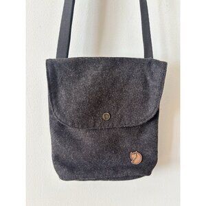 Fjallraven Norrvage Pocket Shoulder Crossbody Bag Brown Recycled Wool